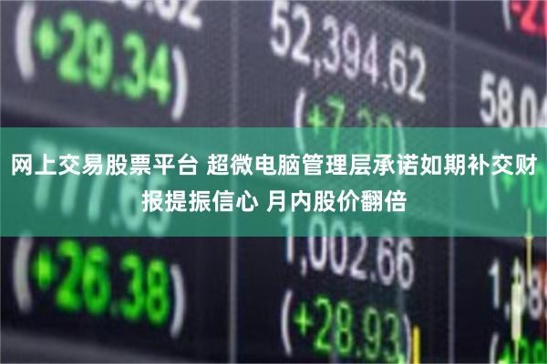 网上交易股票平台 超微电脑管理层承诺如期补交财报提振信心 月内股价翻倍