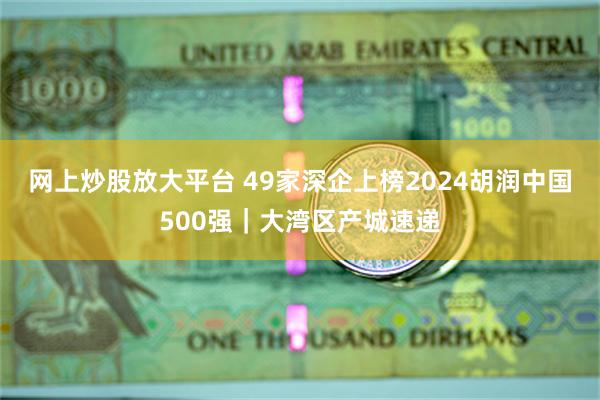 网上炒股放大平台 49家深企上榜2024胡润中国500强｜大湾区产城速递