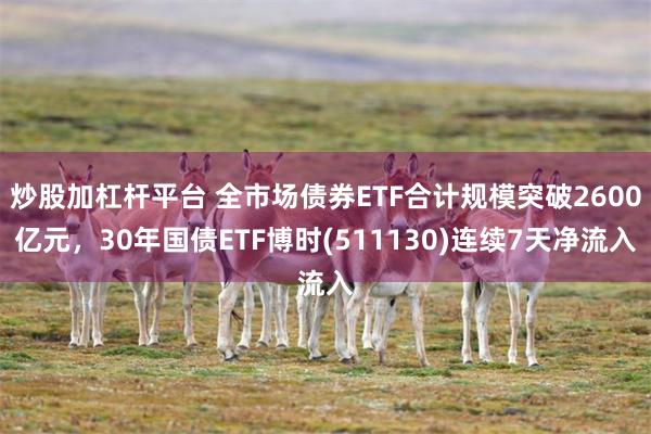 炒股加杠杆平台 全市场债券ETF合计规模突破2600亿元，30年国债ETF博时(511130)连续7天净流入