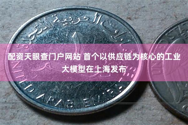 配资天眼查门户网站 首个以供应链为核心的工业大模型在上海发布
